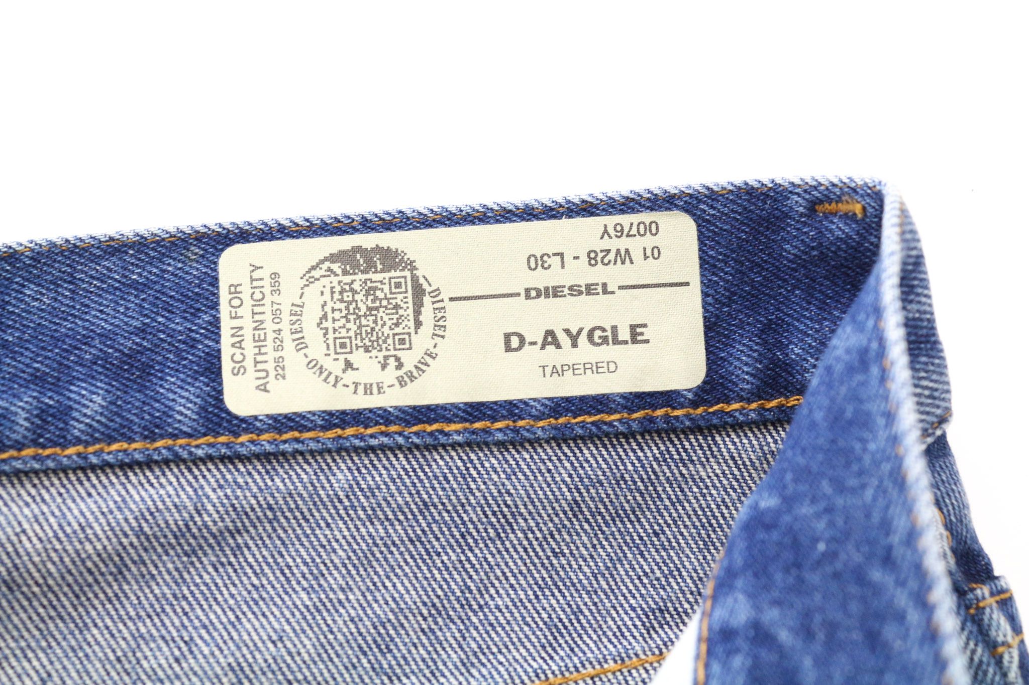 Diesel D-AYGLE 0076Y W28/L30 Blue Tapered Jeans 74360 Size US 28 / EU 44 - 5 Thumbnail
