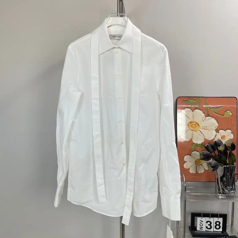Valentino White Cotton Women's Shirt 0089
