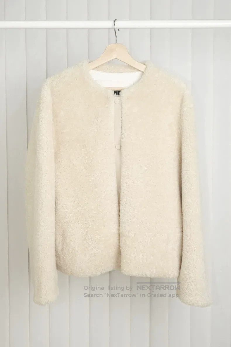 Jil Sander Jil Sander size 38 Leather and Fur Combination Fur Coat Size S / US 4 / IT 40 - 4 Thumbnail