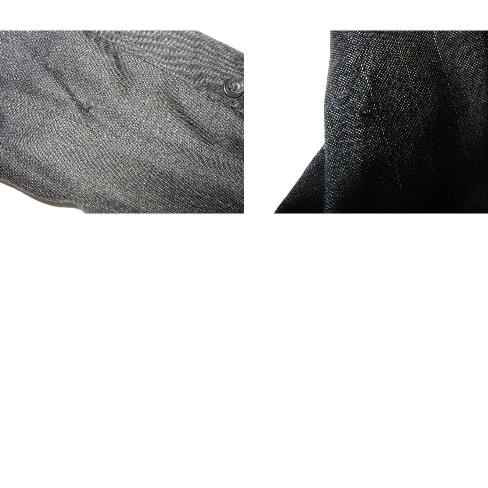 Vintage VINTAGE Hickey Freeman Suit 2 Piece Men Gray Wool 40x30 Pants 45R Jacket 40x30 Rip Sleeve Mens Size 48R - 9 Thumbnail