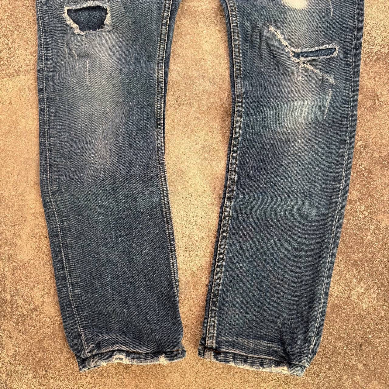 Dsquared2 × Vintage Dsquared2 Vintage Slim Fit Distressed Denim Jeans Size 28" / US 6 / IT 42 - 10 Thumbnail