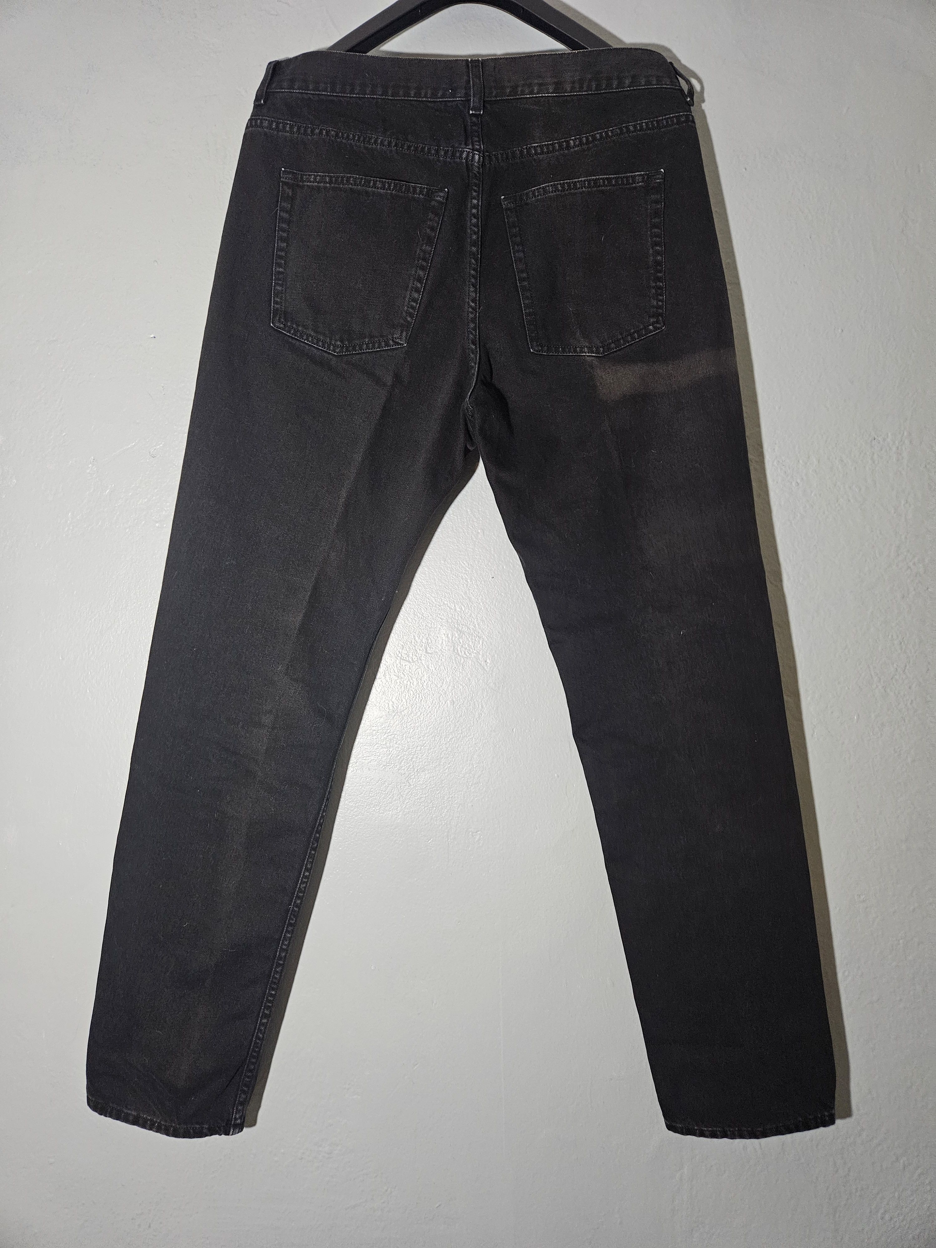 Acne Studios Boy Black Straight Fit Denim Jeans Size US 35 - 5 Thumbnail