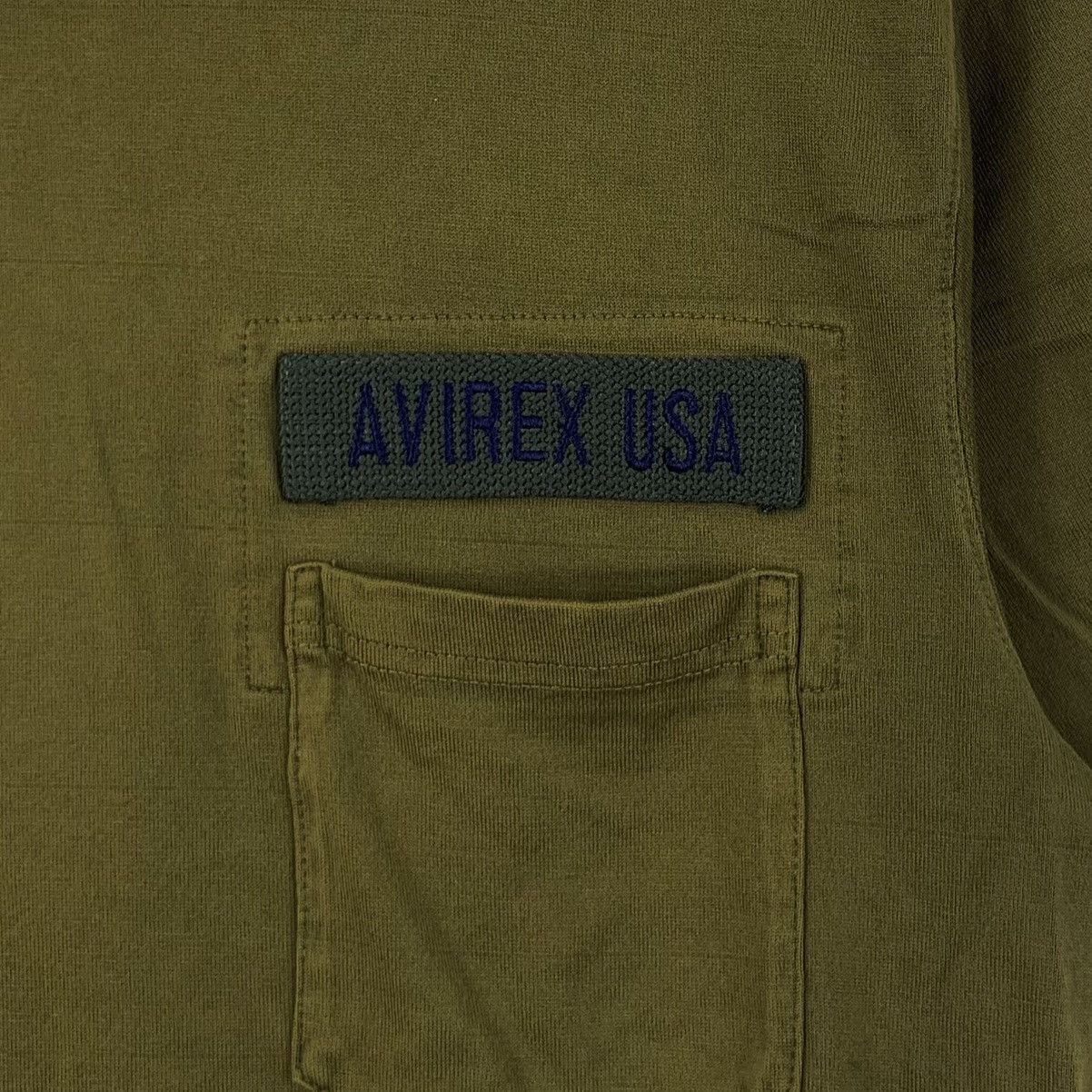 Avirex Vintage AVIREX USA NAVY Department Pocket Tee Shirt Military Size US L / EU 52-54 / 3 - 3 Thumbnail