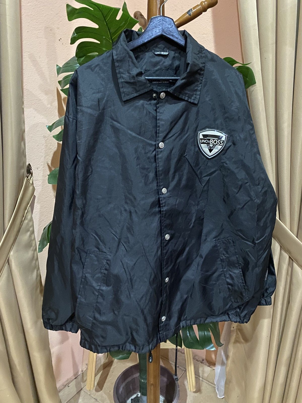 Other UNO & BOSS Black Nylon Coach Jacket – Vintage Streetwear Size US L / EU 52-54 / 3 - 3 Thumbnail