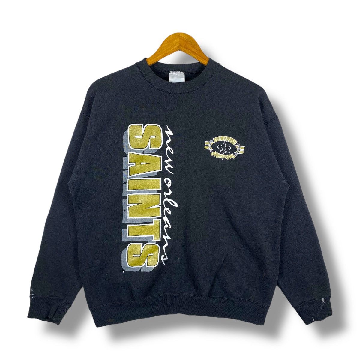NFL Vintage 90's NEW ORLEANS SAINTS Nfl Graphic Crewneck Size US XL / EU 56 / 4 - 1 Thumbnail