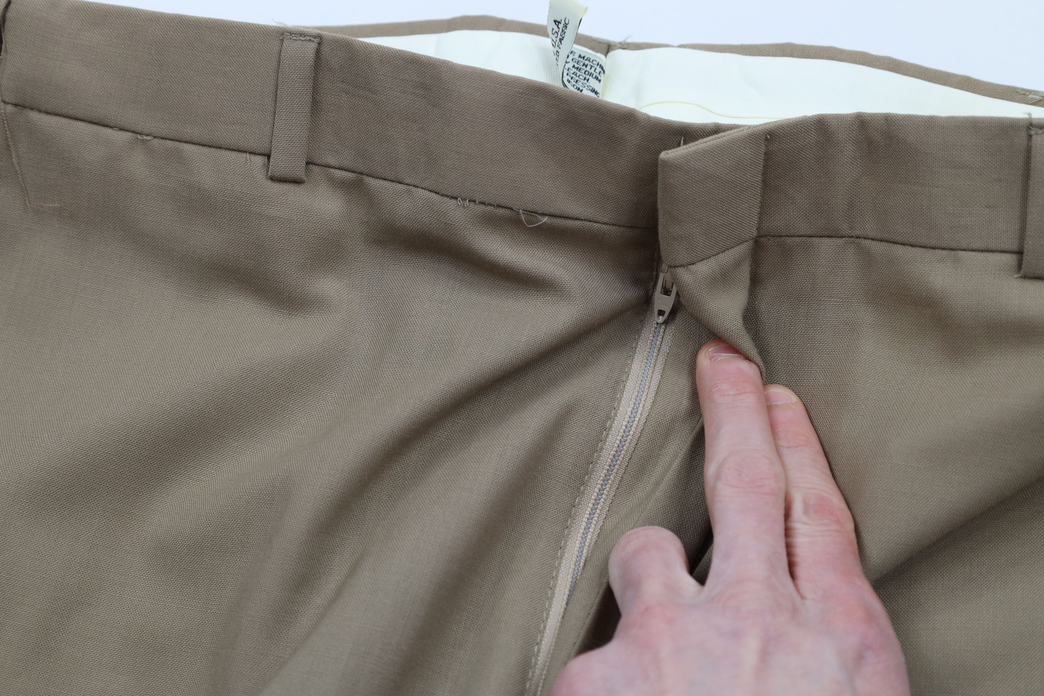 Vintage Vintage 90s Streetwear Wide Leg Chino Pants Beige USA Size US 38 / EU 54 - 6 Thumbnail