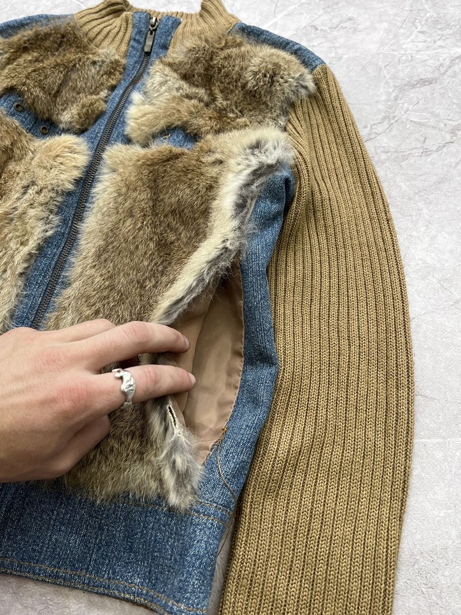 Hysteric Glamour × Vintage Vintage fur diesel style zip cotton sweater hood Size S / US 4 / IT 40 - 6 Thumbnail