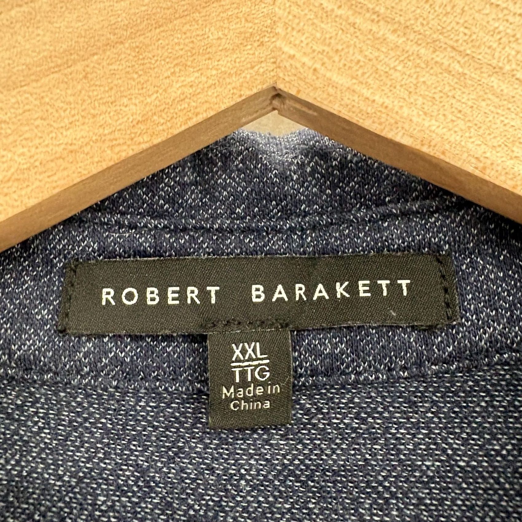 Vintage Robert Barakett Polo Shirt Mens 2XL Blue Galek SS Knit Cotton Blend Casual Top Size US XXL / EU 58 / 5 - 3 Thumbnail