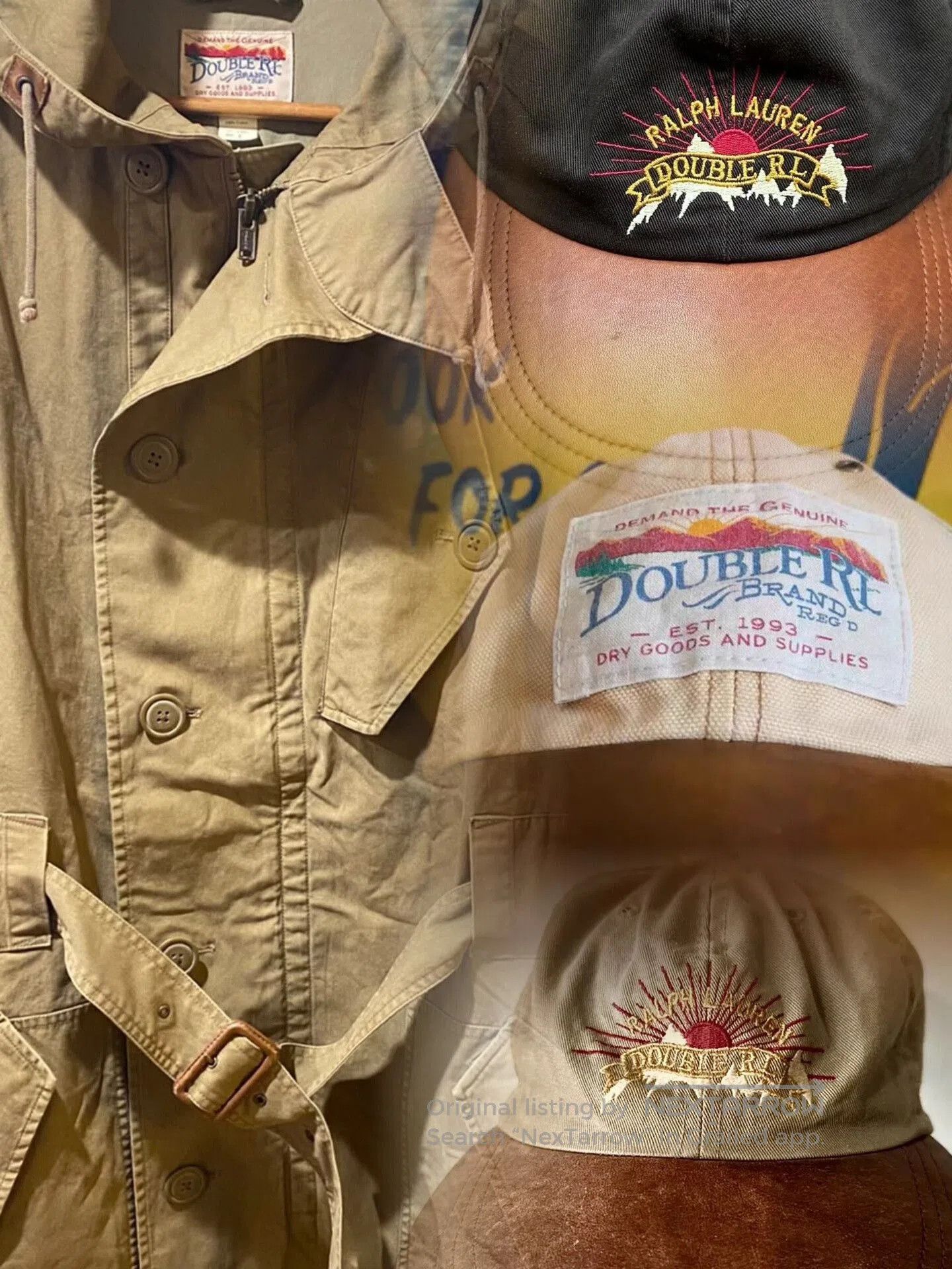 RRL Ralph Lauren Double RL Vintage Sunset Logo Cap. Size ONE SIZE - 2 Thumbnail