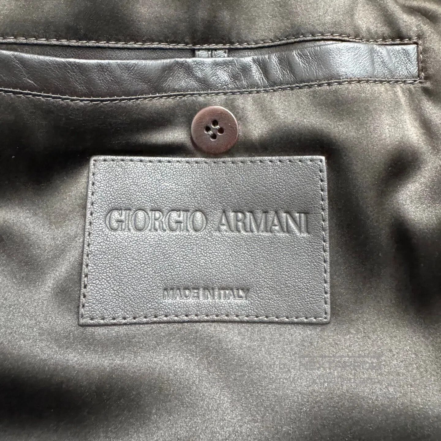 Giorgio Armani luxurious brown shearling jacket by armani. Size US XL / EU 56 / 4 - 3 Thumbnail