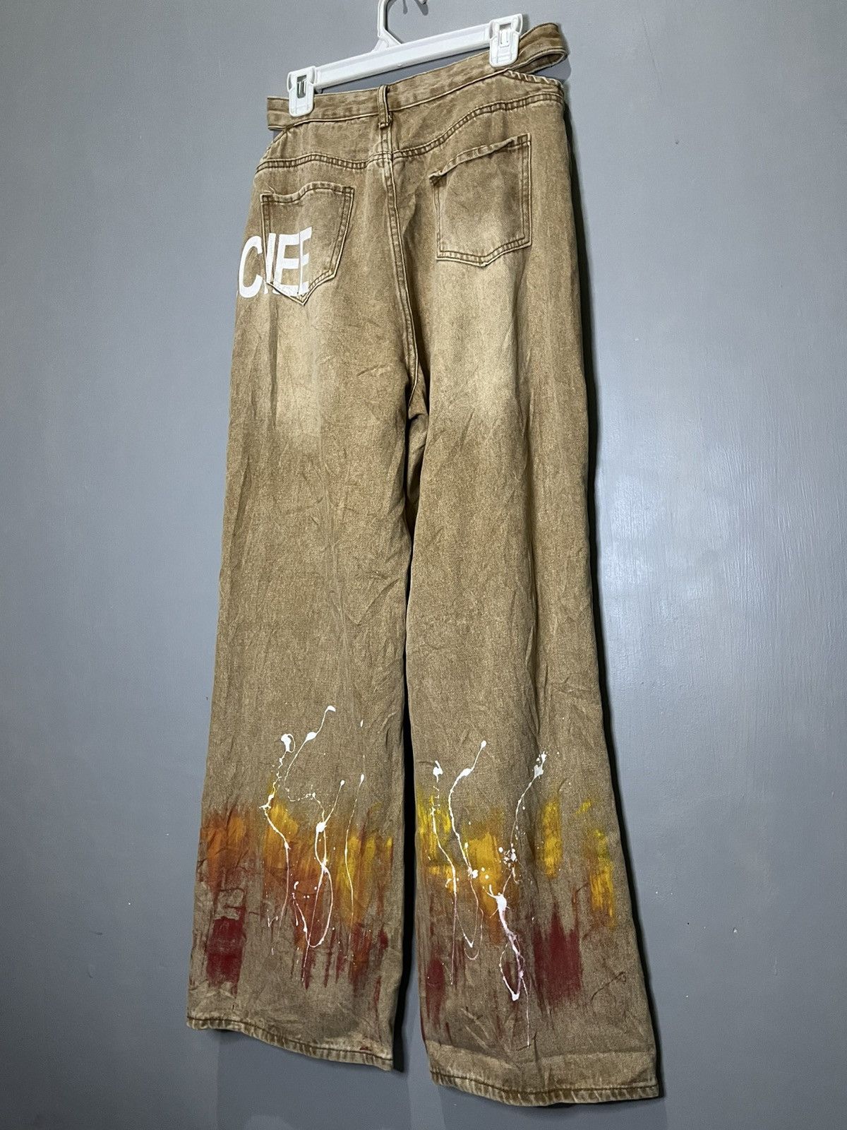 If Six Was Nine × Japanese Brand Y2K Flared Jeans Size US 31 - 5 Thumbnail
