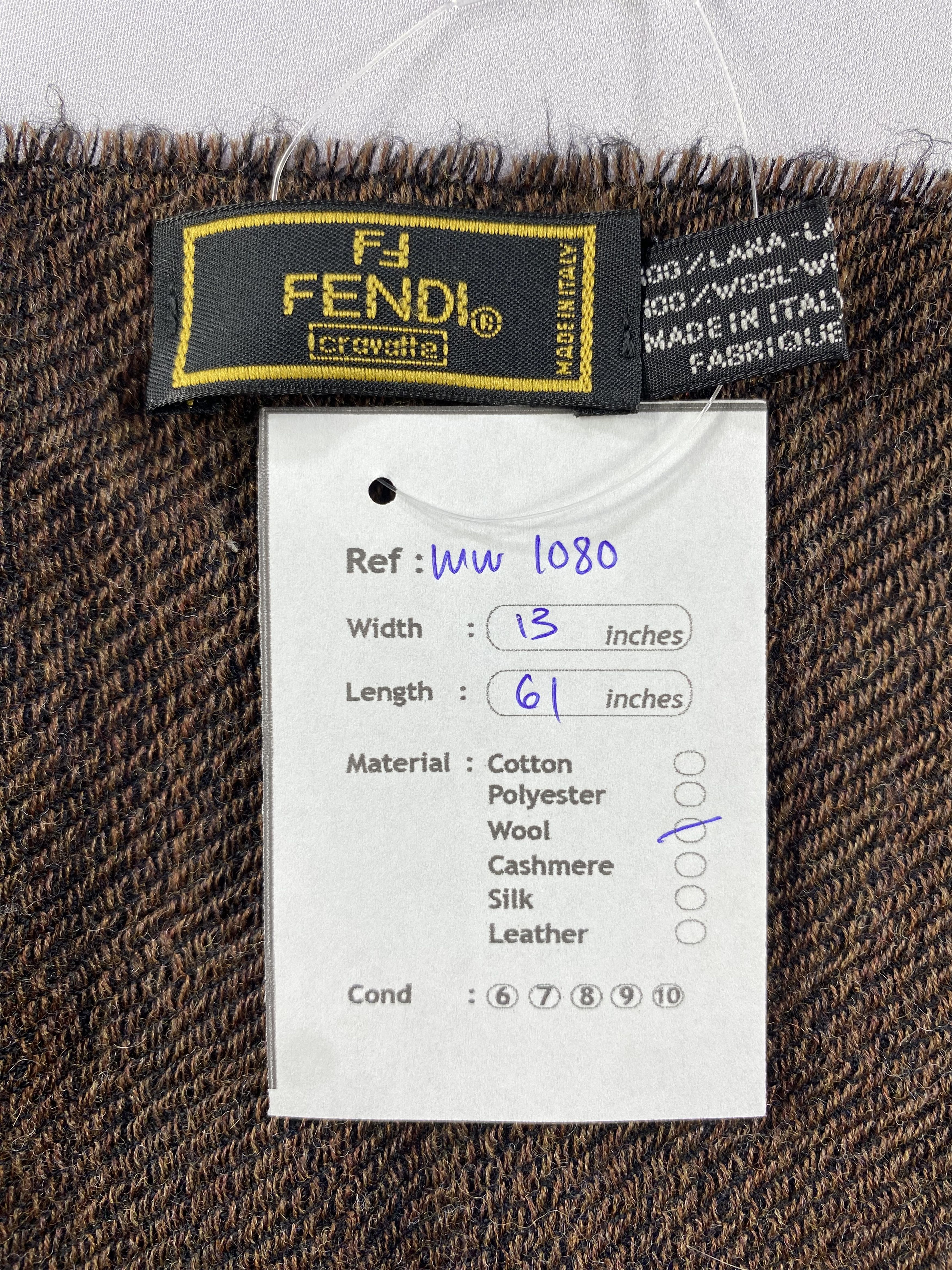 Fendi × Vintage Fendi Scarf / Muffler / Neckwear - WW1080 Size ONE SIZE - 6 Thumbnail