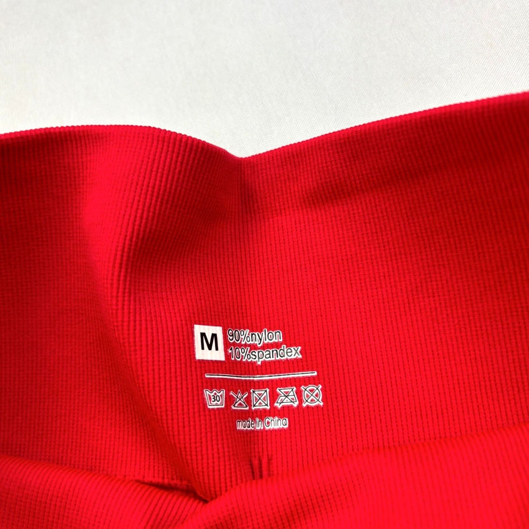 Vintage OQQ Leggings Butt Lifting High Waist Sculpting Yoga Pilates Gym Red Medium Womens Size 32" / US 10 / IT 46 - 5 Thumbnail
