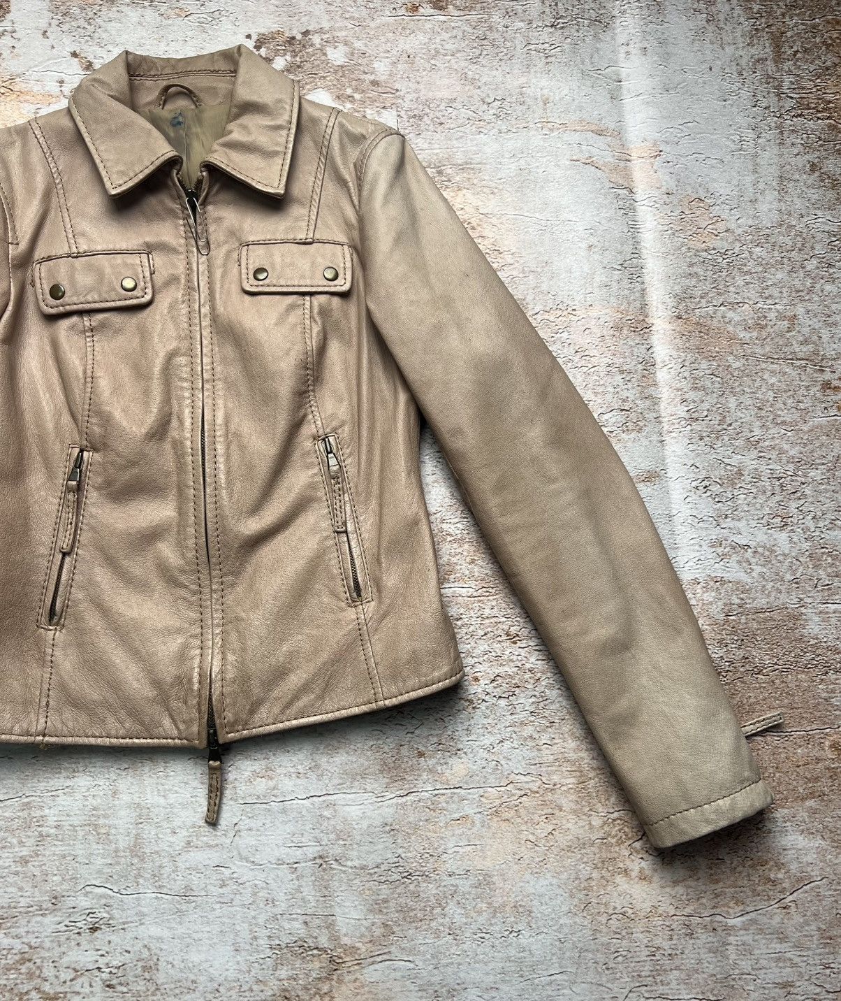 Other Vintage leather faded jacket Size S / US 4 / IT 40 - 3 Thumbnail