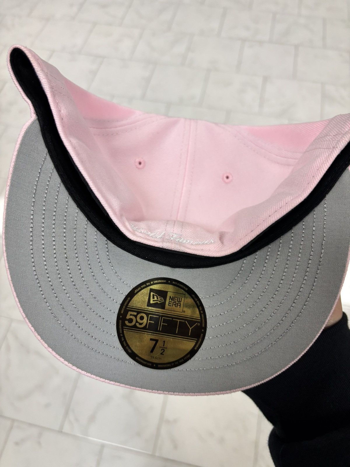 Supreme Size 7 1/2 Supreme Skeleton Bones Pink New Era Fitted Hat Size ONE SIZE - 3 Thumbnail