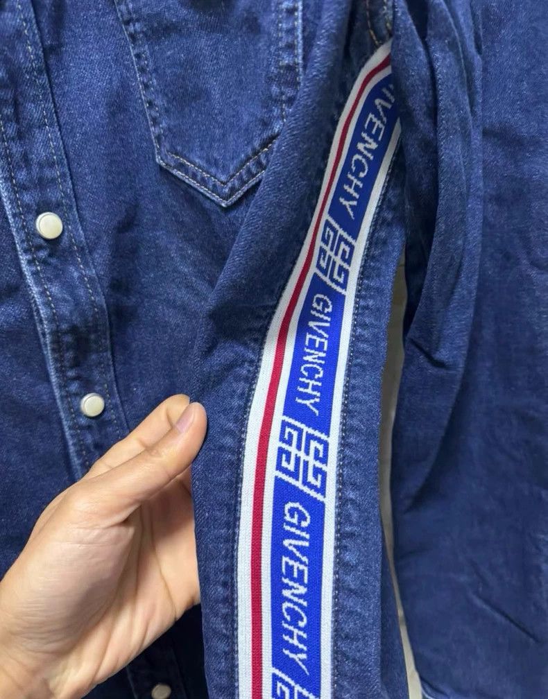 Givenchy Givenchy Striped Denim Jacket 2506-Nextarrow Size US L / EU 52-54 / 3 - 2 Thumbnail
