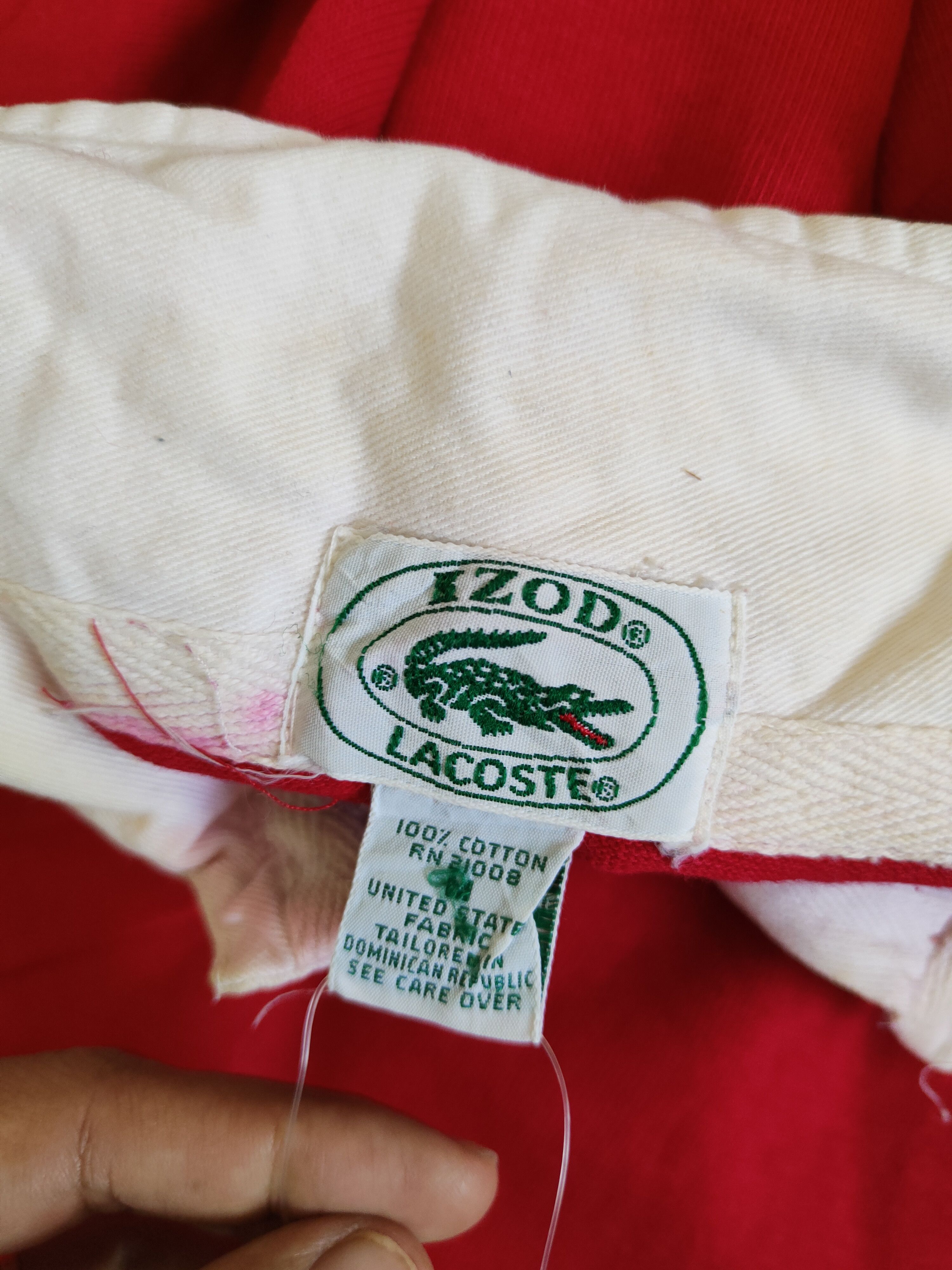 Izod Izod Lacoste Red Long Sleeve Shirts #S2298 Size US M / EU 48-50 / 2 - 10 Thumbnail