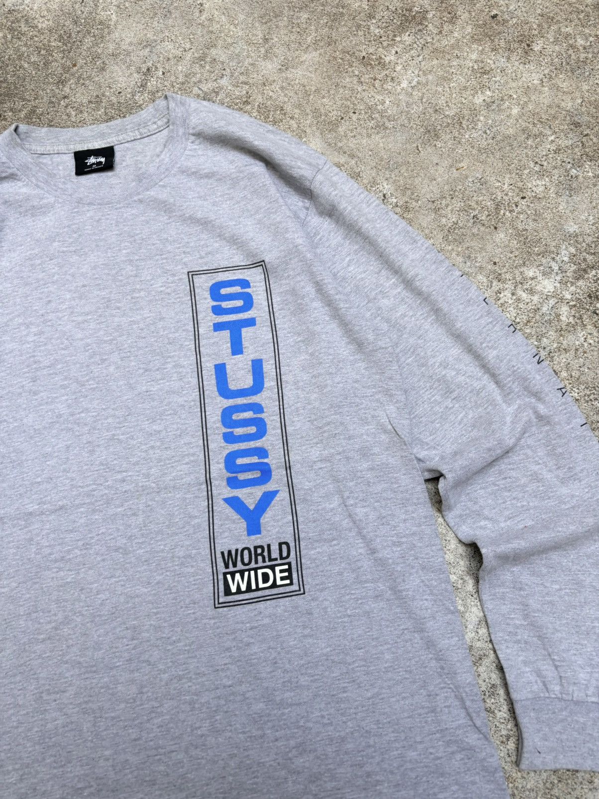 Stussy Long Sleeves Stussy WORLD WIDE T Shirt Size US M / EU 48-50 / 2 - 3 Thumbnail