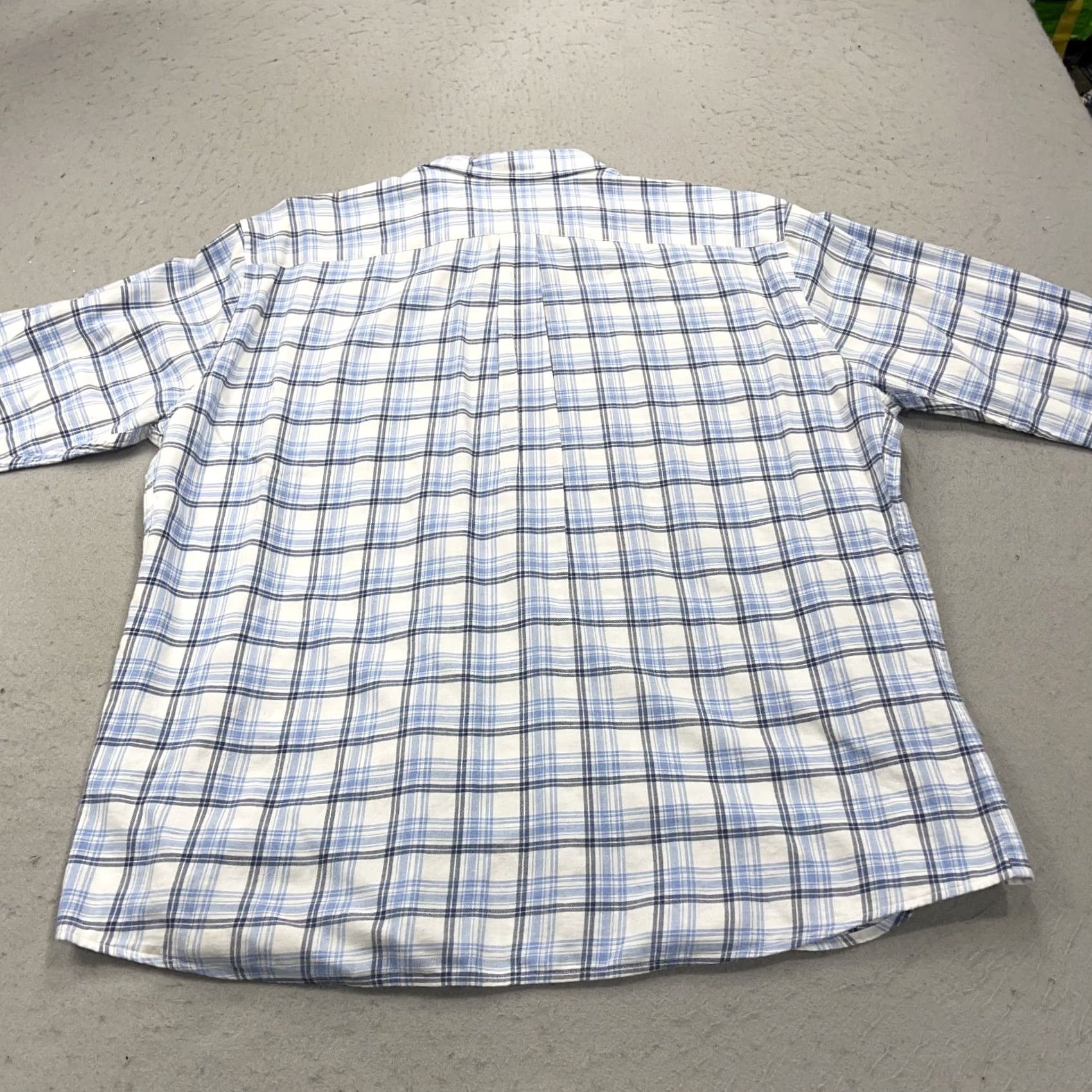 Peter Millar Peter Millar Shirt Mens XL Blue White Plaid Cotton Flannel Casual Button-Up Vintage No Size US XL / EU 56 / 4 - 7 Thumbnail