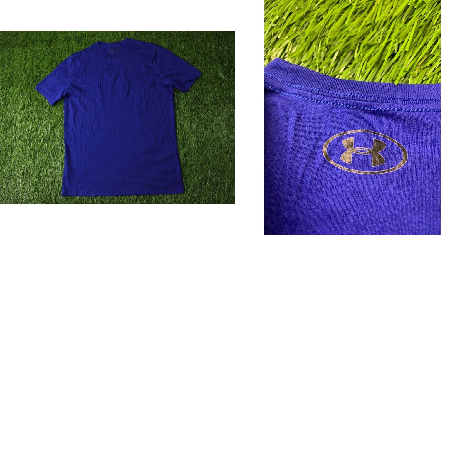 Under Armour Under Armour Original CrossFit Jersey T-Shirt Men M Blue Short Sleeve 60% Cotton 40% Polyester Size US M / EU 48-50 / 2 - 8 Thumbnail