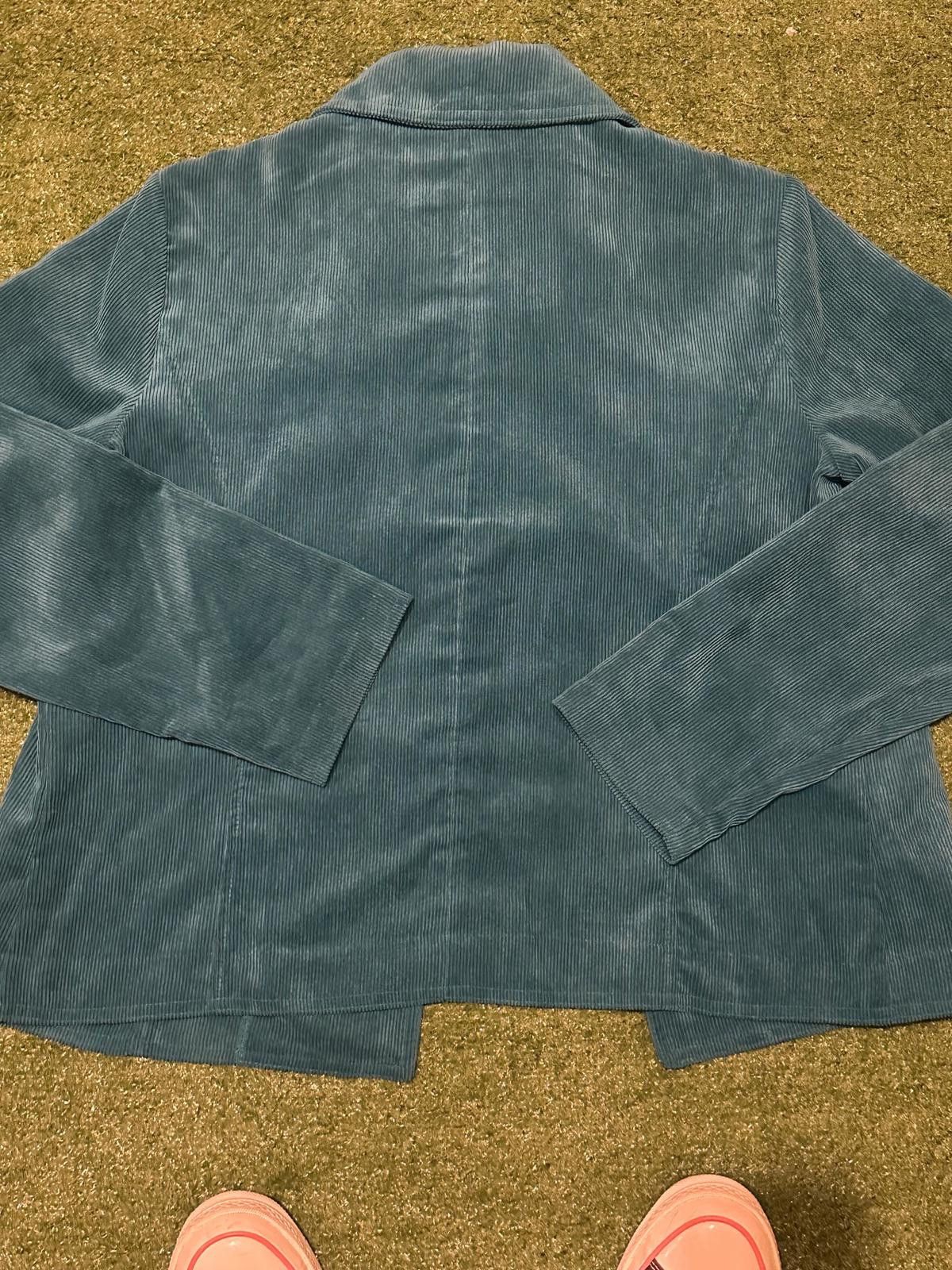 Other Vintage Women's Blue Corduroy Button-Up Jacket Size M / US 6-8 / IT 42-44 - 4 Thumbnail