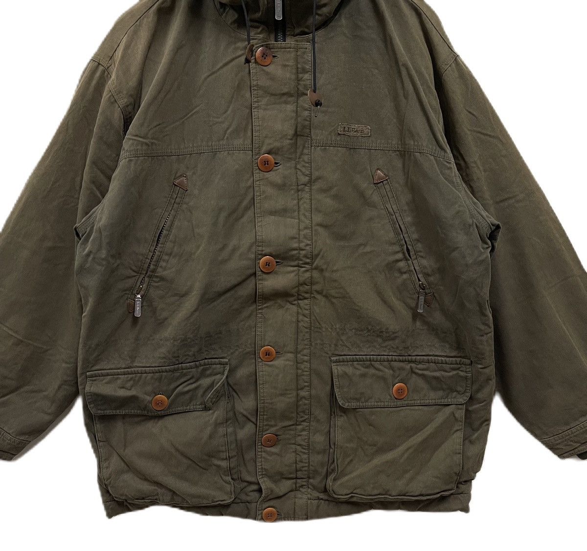 L.L. Bean Vintage 90s LL Bean Hoodie Jacket Size US XL / EU 56 / 4 - 3 Thumbnail