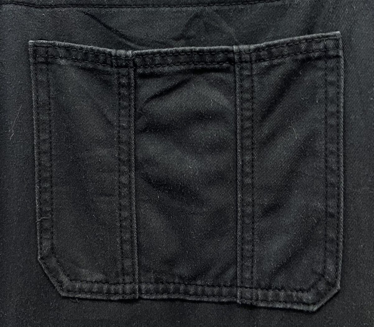 Japanese Brand × Vintage Vintage Y2K COLZA Black Cotton Overalls – Size L Size US 34 / EU 50 - 6 Thumbnail
