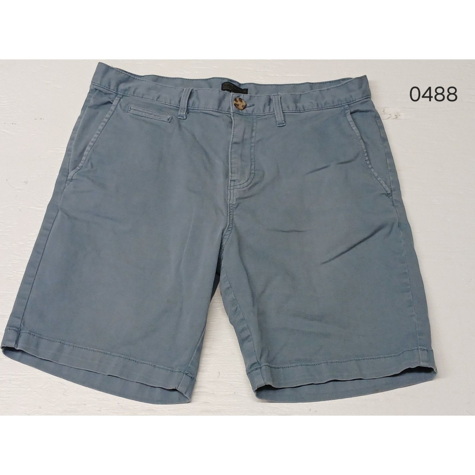 Other 14th & Union Slim Fit (34W) Blue Khaki Dress Casual Shorts Size US 34 / EU 50 - 1 Thumbnail