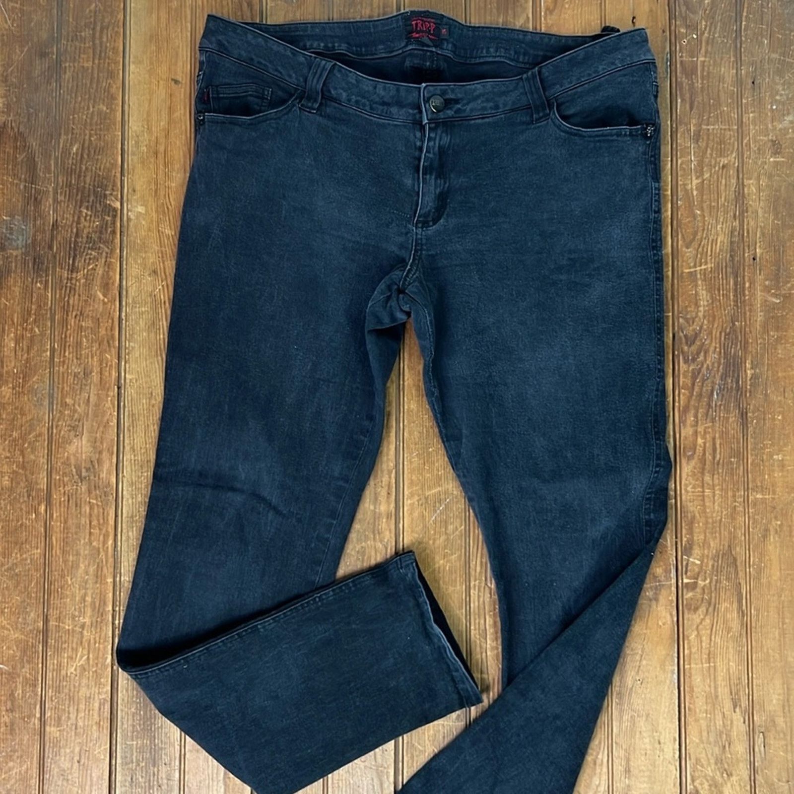 Tripp NYC Women’s Tripp NY t back skinny jean black size 15 RESUCUE Size 30" / US 8 / IT 44 - 1 Thumbnail