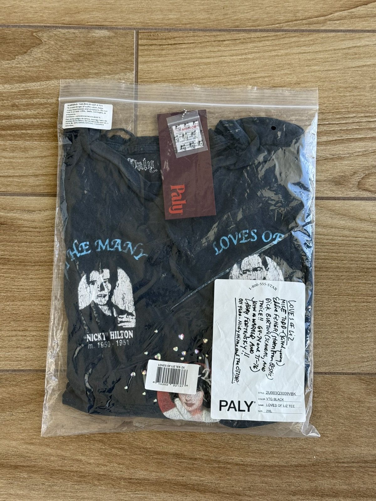 Paly Hollywood Paly Hollywood LOVES OF LIZ TEE Size US XXL / EU 58 / 5 - 12 Thumbnail
