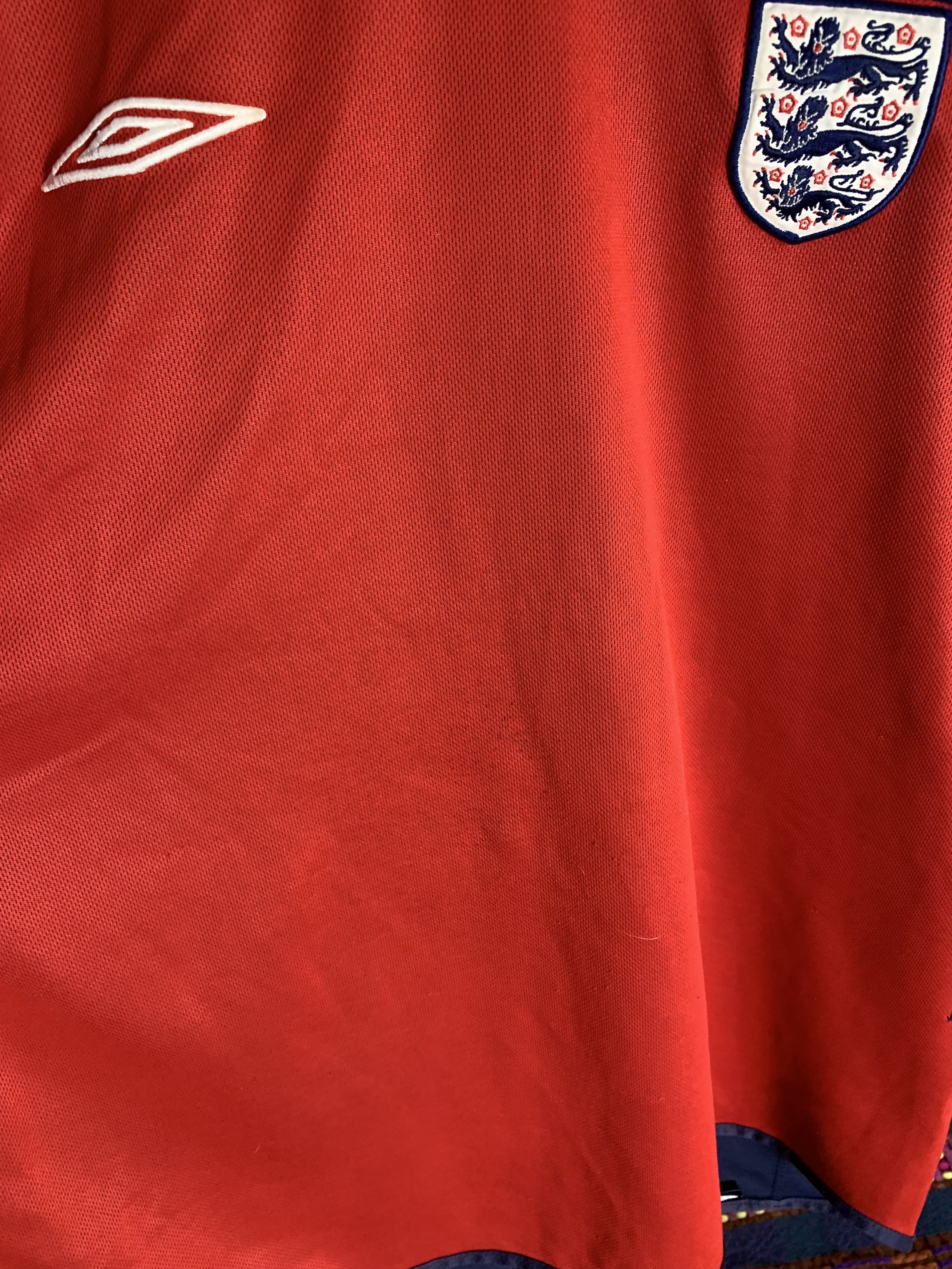 Nike VINTAGE UMBRO ENGLAND RETRO SOCCER JERSEY MANCHESTER Y2K 90s Size US L / EU 52-54 / 3 - 3 Thumbnail