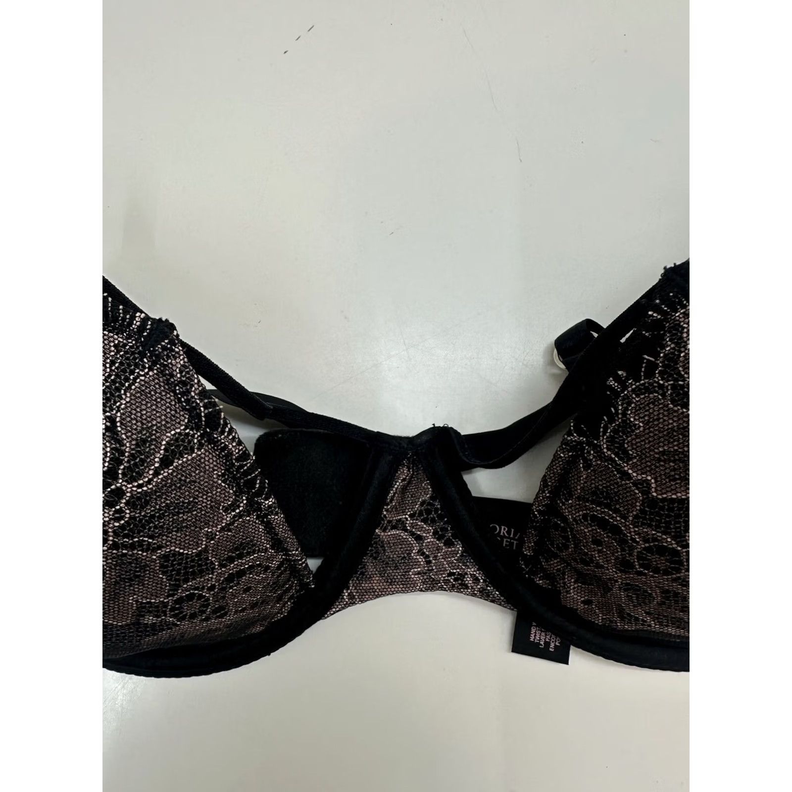 Victoria's Secret Victoria's Secret Bra 34DD Lined Demi Black Underwired T-Shirt Cup DD Womens lingerie Size ONE SIZE - 3 Thumbnail