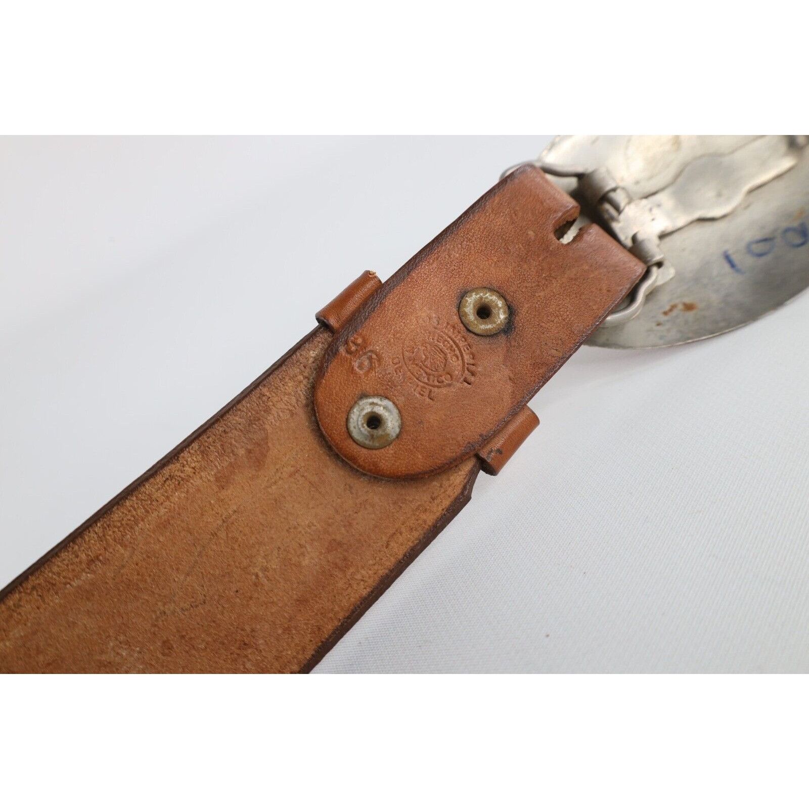 Vintage Vintage 70s Streetwear Flower Floral Tiger Leather Belt Size 36 - 9 Thumbnail