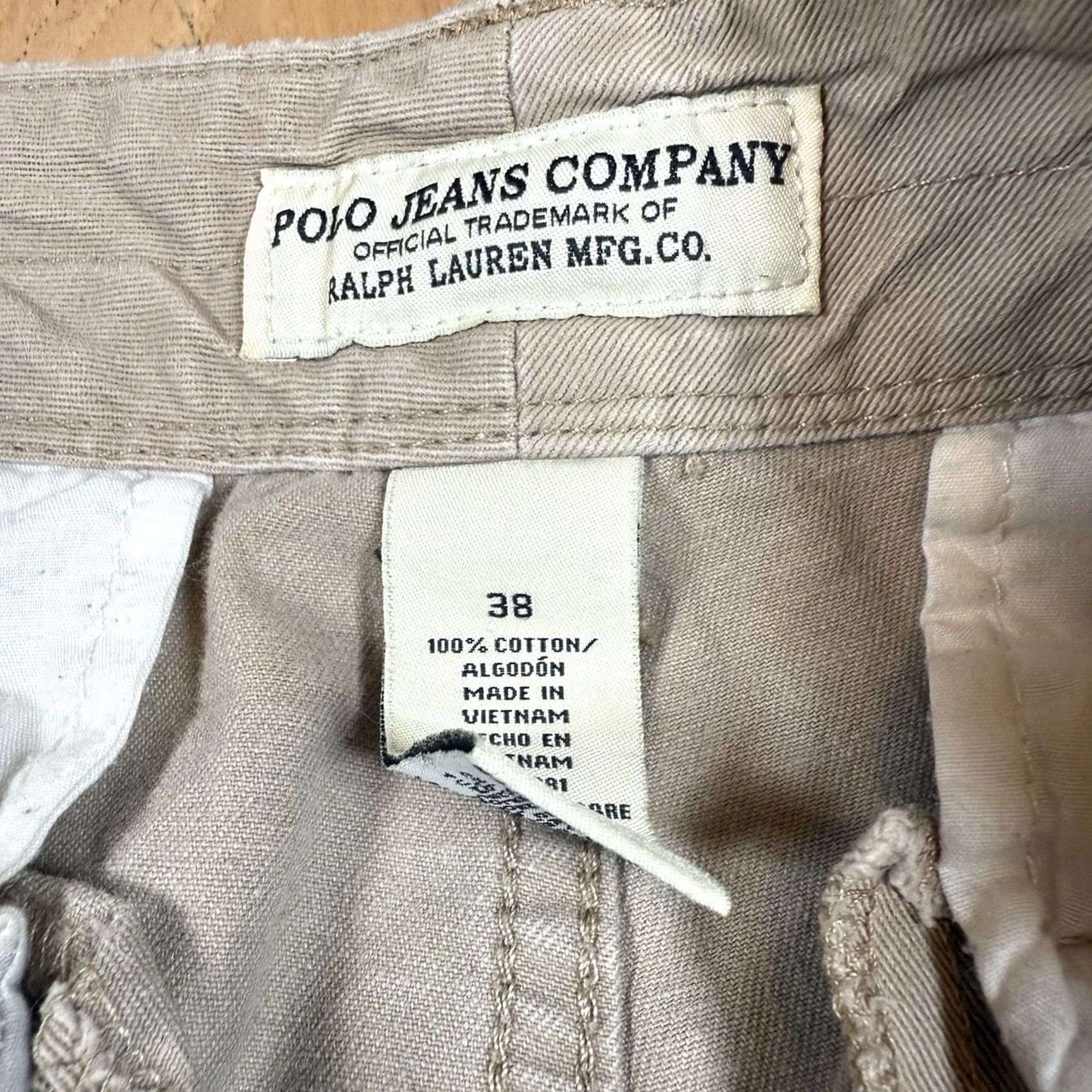 Polo Ralph Lauren VINTAGE Polo Ralph Lauren Cargo Shorts Mens 38 Khaki Beige Brown Military Style Boys? Size US M / EU 48-50 / 2 - 4 Thumbnail