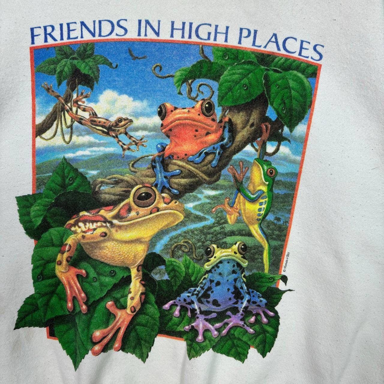 Habitat × Vintage Vintage 90s Habitat Frog Psychedelic Forest Sweatshirt Size US M / EU 48-50 / 2 - 3 Thumbnail