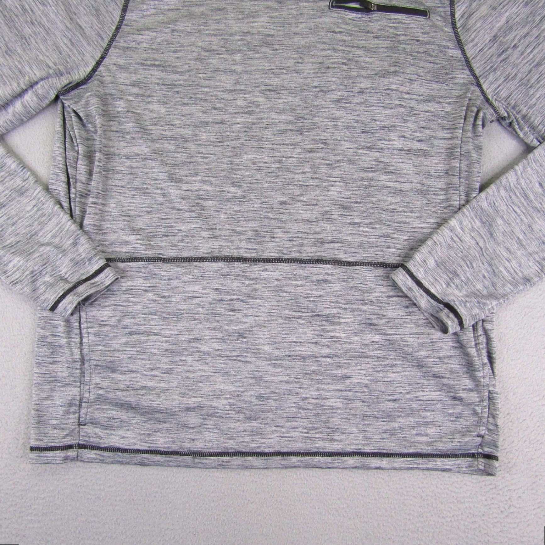 Vintage Zella Hoodie Womens Large Heather Blue Performance Pullover Sweater Athletic Gym Size L / US 10 / IT 46 - 4 Thumbnail