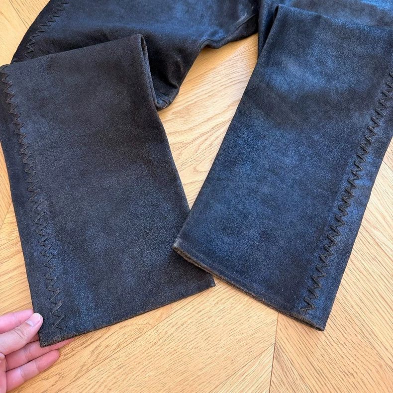 RRL Ralph Lauren RRL Ralph Lauren Cowhide suede retro western woven leather Size US 40 / EU 56 - 4 Thumbnail