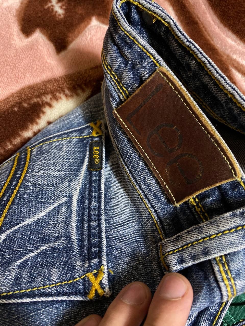 Lee × Vintage Vintage 90s Lee Washed Denim Jeans Pants Y2K Rare Size US 27 - 11 Thumbnail