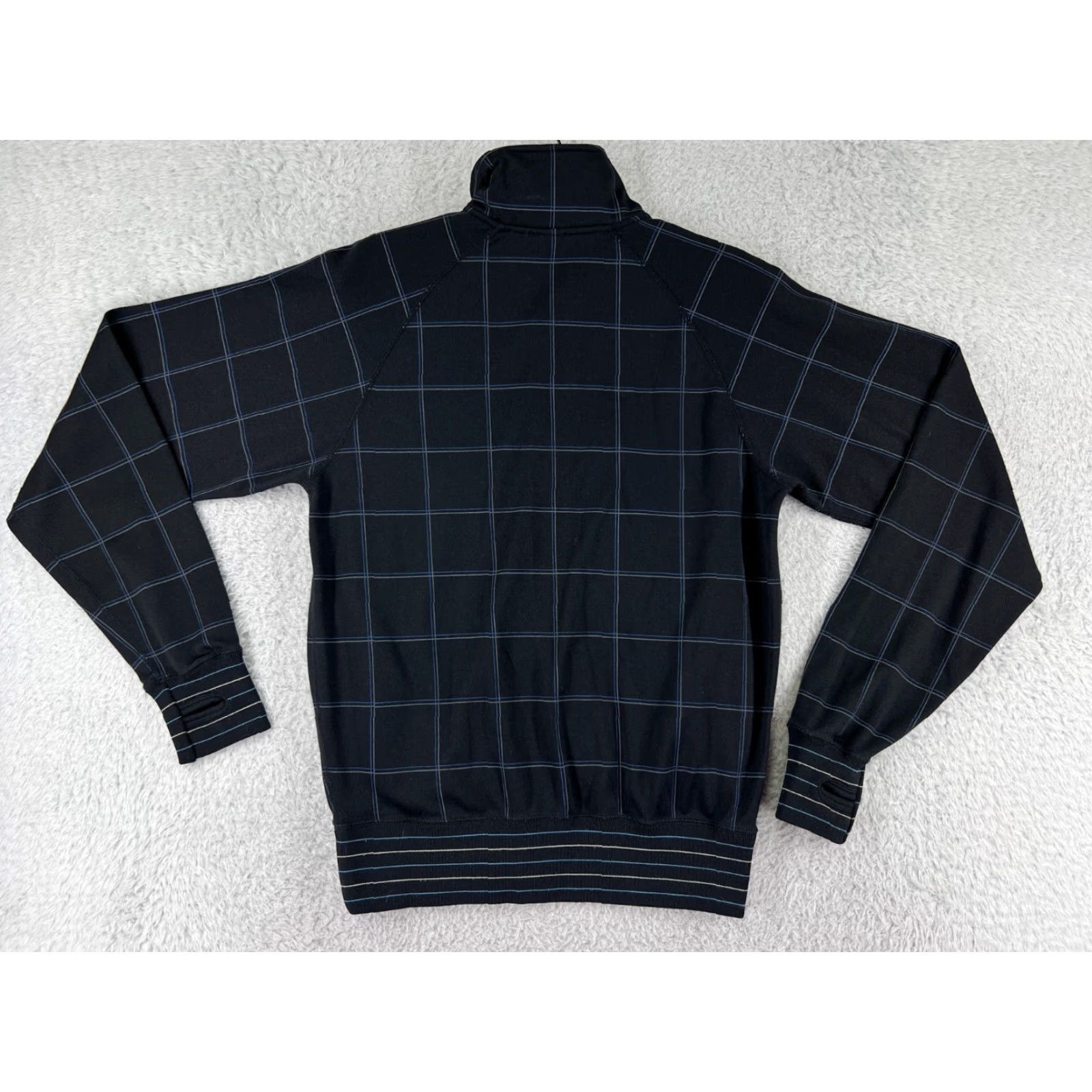 Element Element Mens Sweater Zip Mock Neck Black Cotton Knit Embroidered Full Zip Outdoor Skateboarding Size US S / EU 44-46 / 1 - 2 Thumbnail
