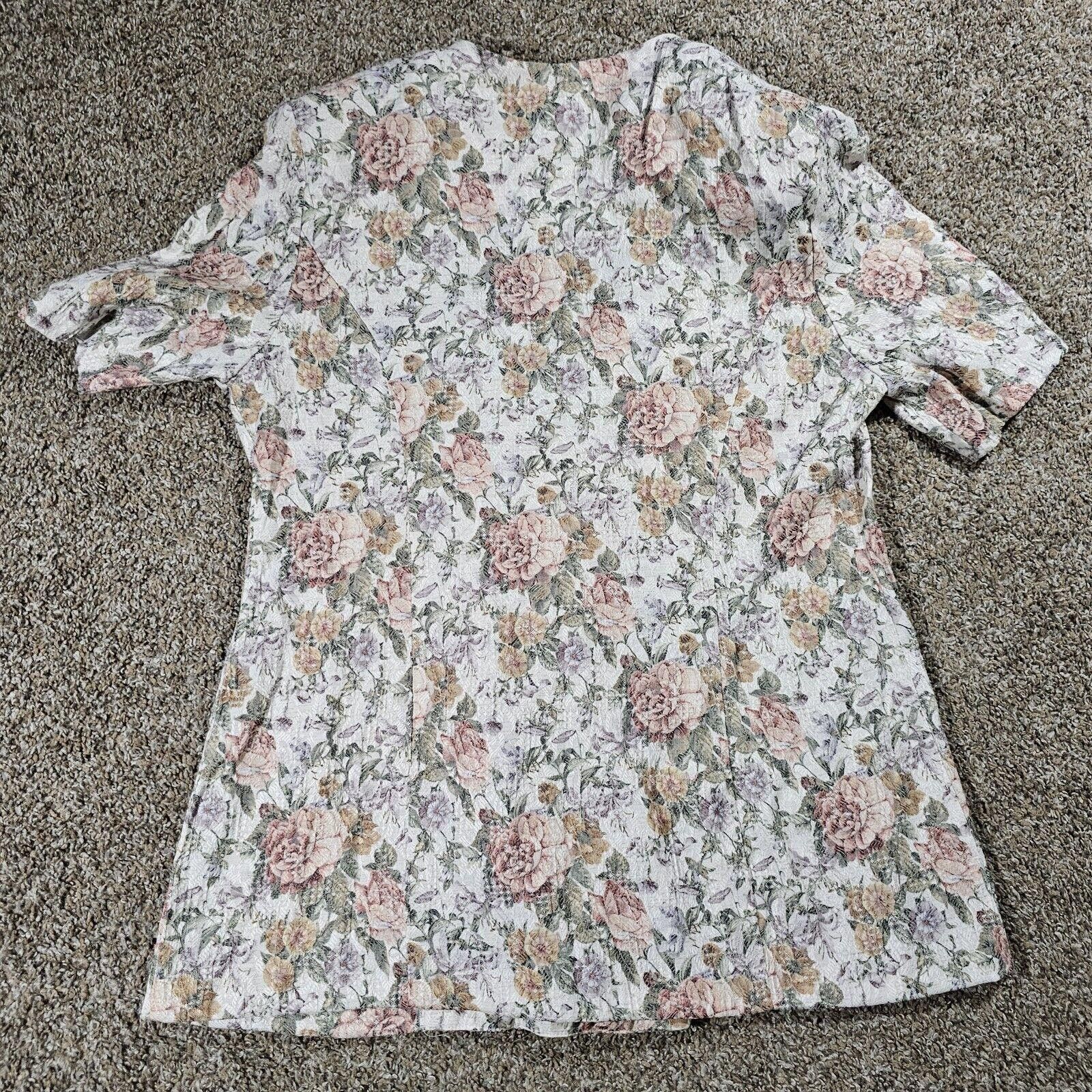 Designer Dawn Joy 2 floral blazer shoulder pads USA SEE Measurement Size M / US 6-8 / IT 42-44 - 7 Thumbnail