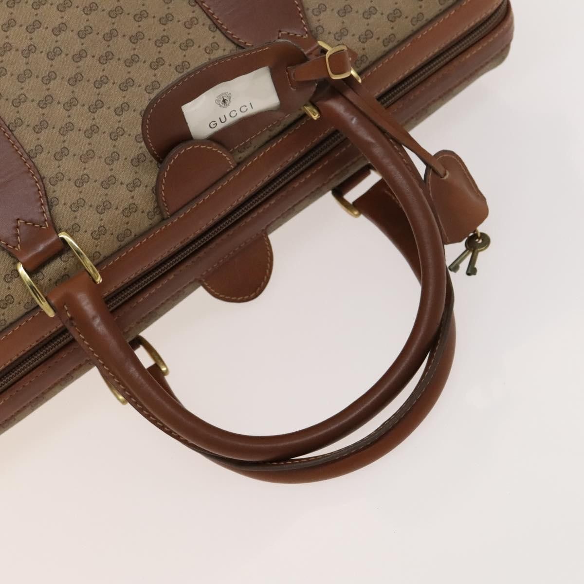 Gucci GUCCI Micro GG Supreme Boston Bag Pvc Beige Gold 012 024 Size ONE SIZE - 7 Thumbnail