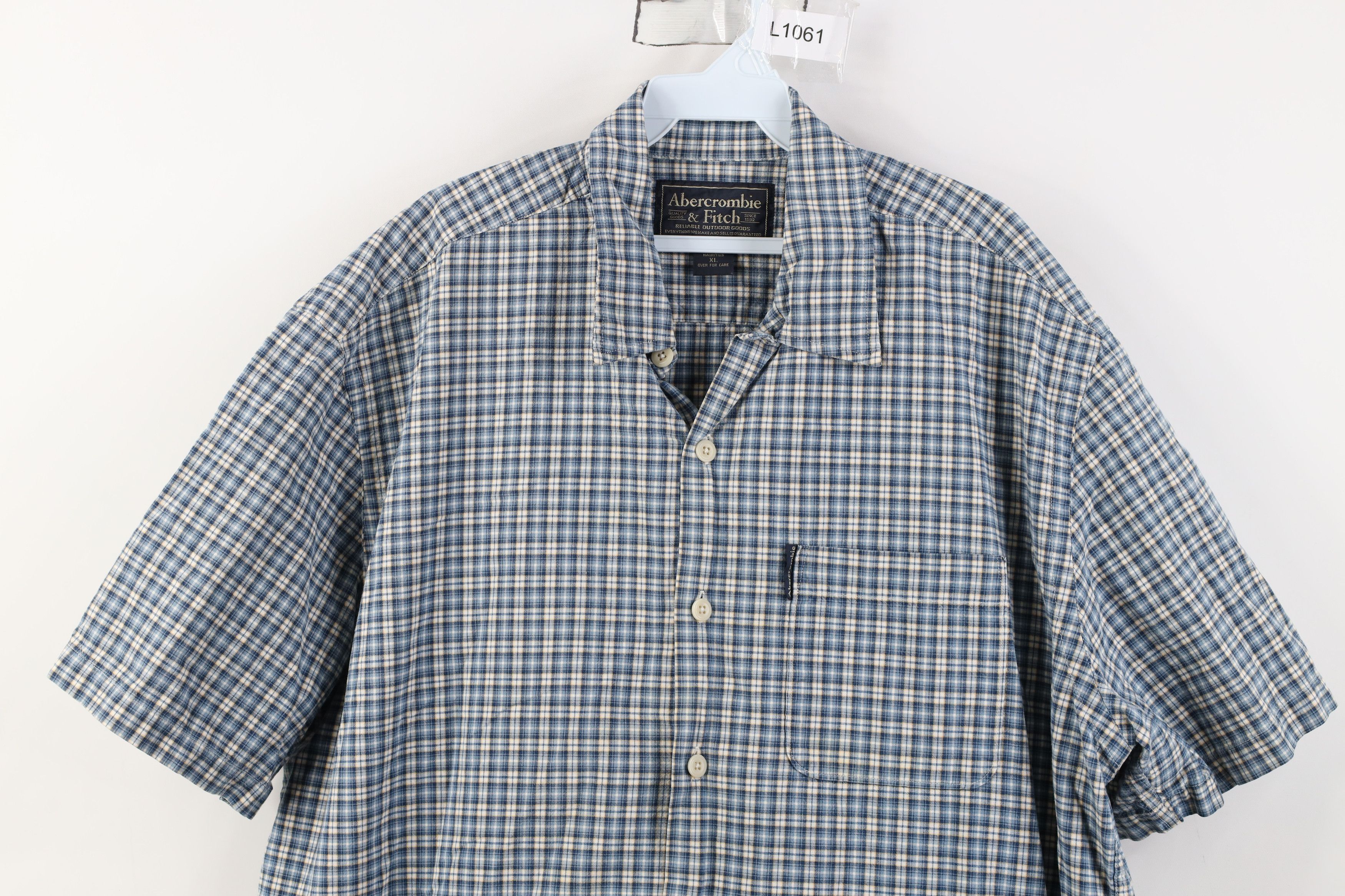 Abercrombie & Fitch Vintage 90s Y2K Abercrombie & Fitch Short Sleeve Shirt Size US XL / EU 56 / 4 - 2 Thumbnail