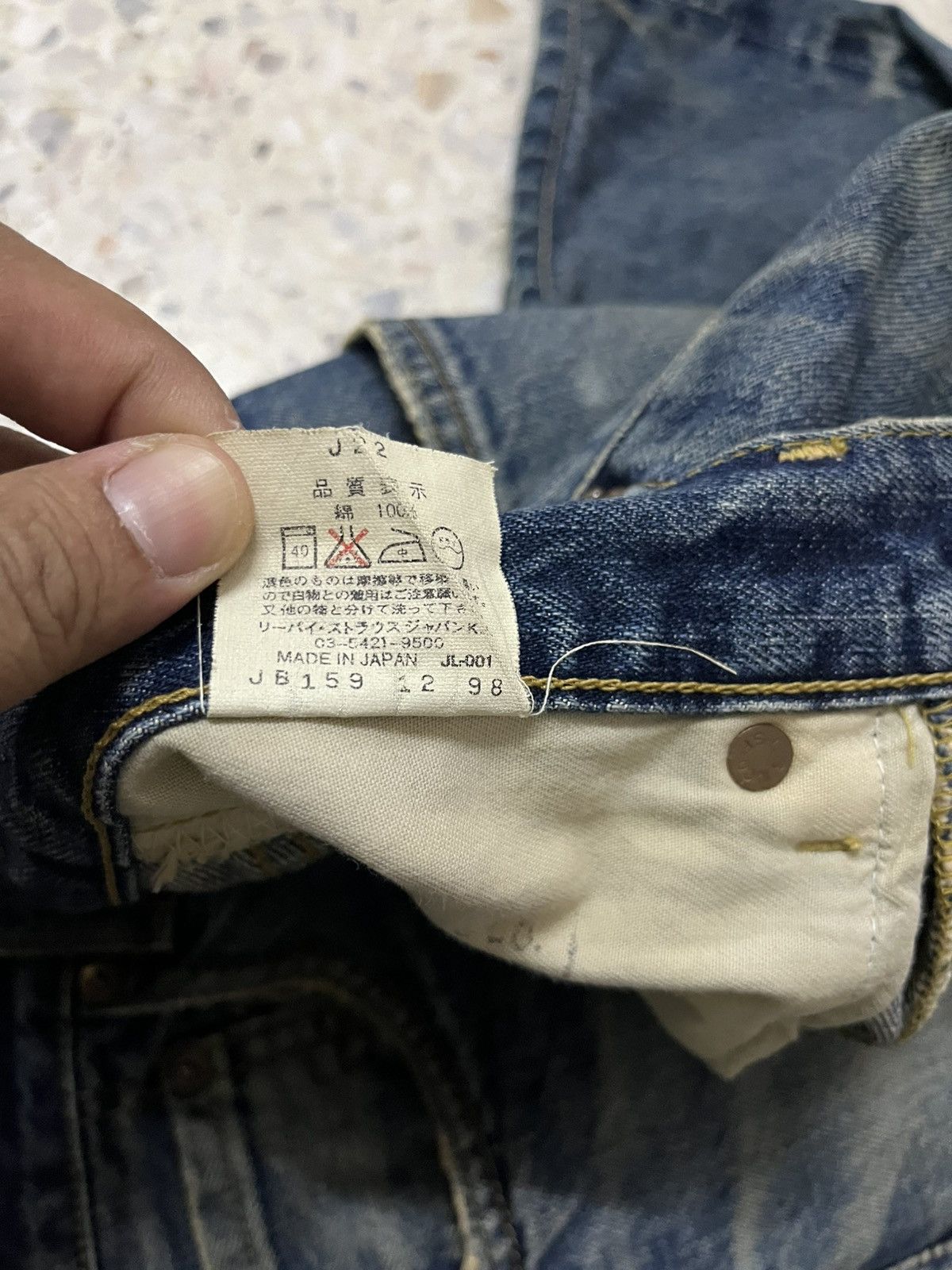 Levi's Vintage Clothing Levi’s 503B Vintage Selvedge Denim Heavy Fade Rare Size US 29 - 13 Thumbnail