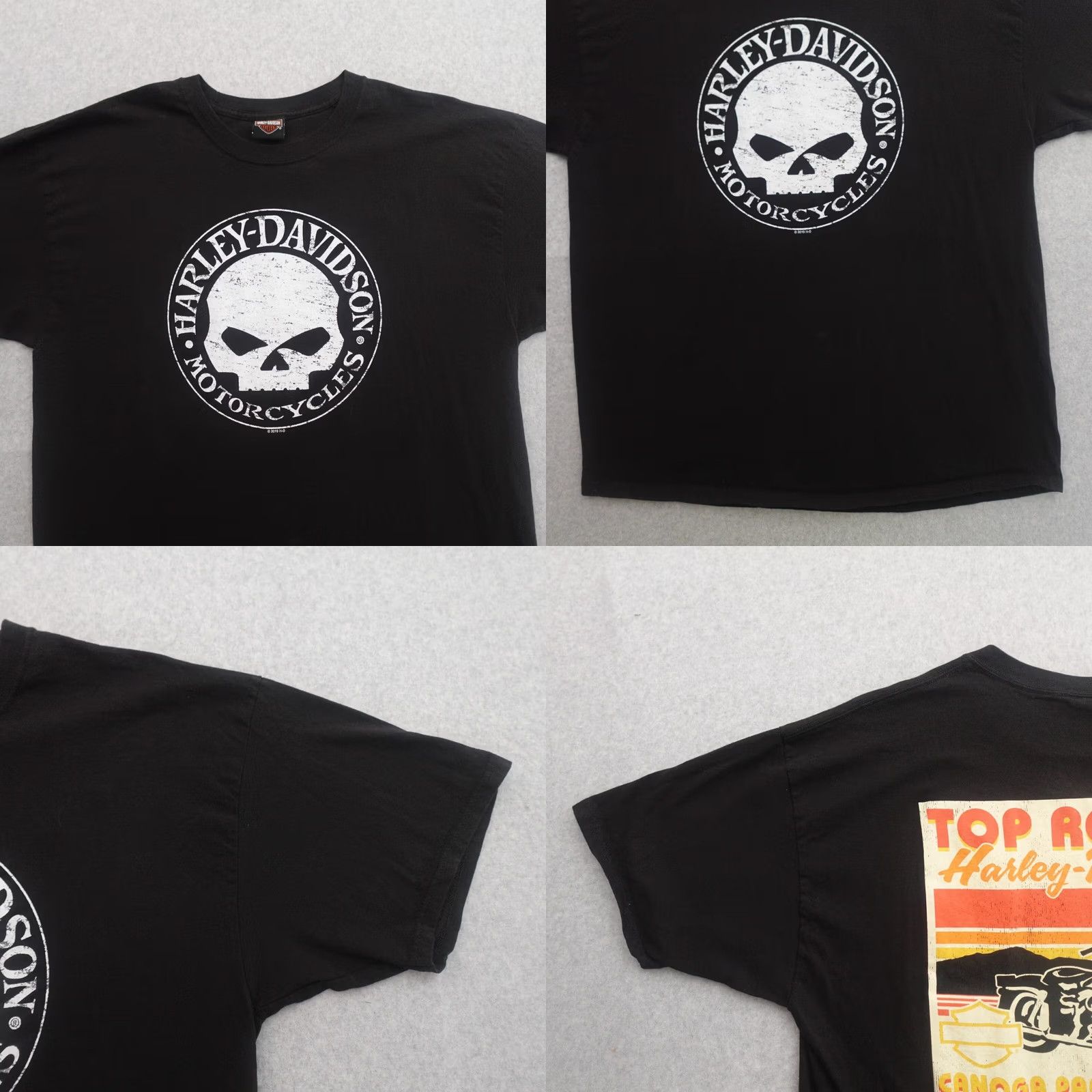 Harley Davidson Harley-Davidson T-Shirt Harley-Davidson Shirt 2XL Black Mens Short Sleeve Vintage Rocker Canoga Park Tshirt Size US XXL / EU 58 / 5 - 8 Thumbnail