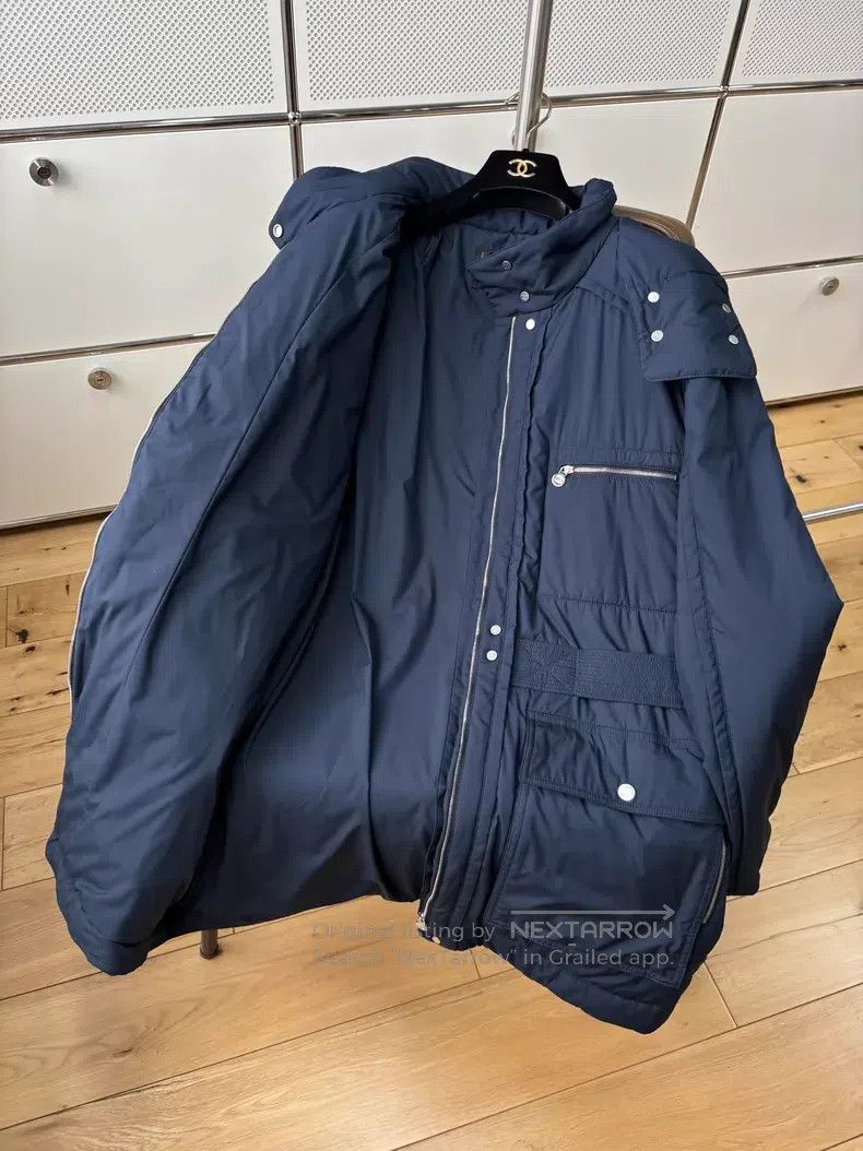 Chanel Chanel Dark blue stand-up collar four-pocket hooded cotton Size XS / US 0-2 / IT 36-38 - 6 Thumbnail