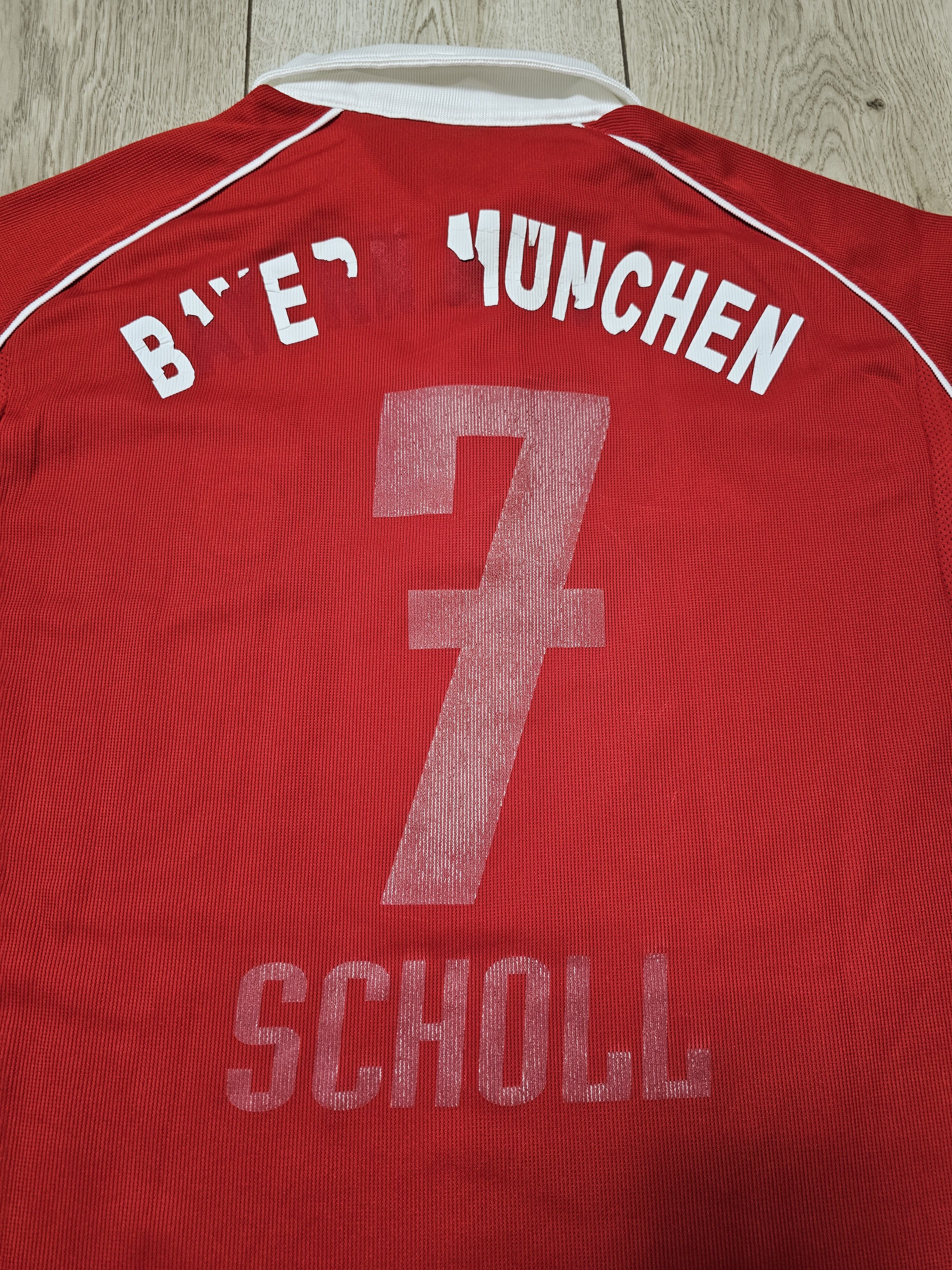 Adidas BAYERN MUNICH 2005 2006 SCHOLL VINTAGE FOOTBALL SOCCER Size US L / EU 52-54 / 3 - 5 Thumbnail