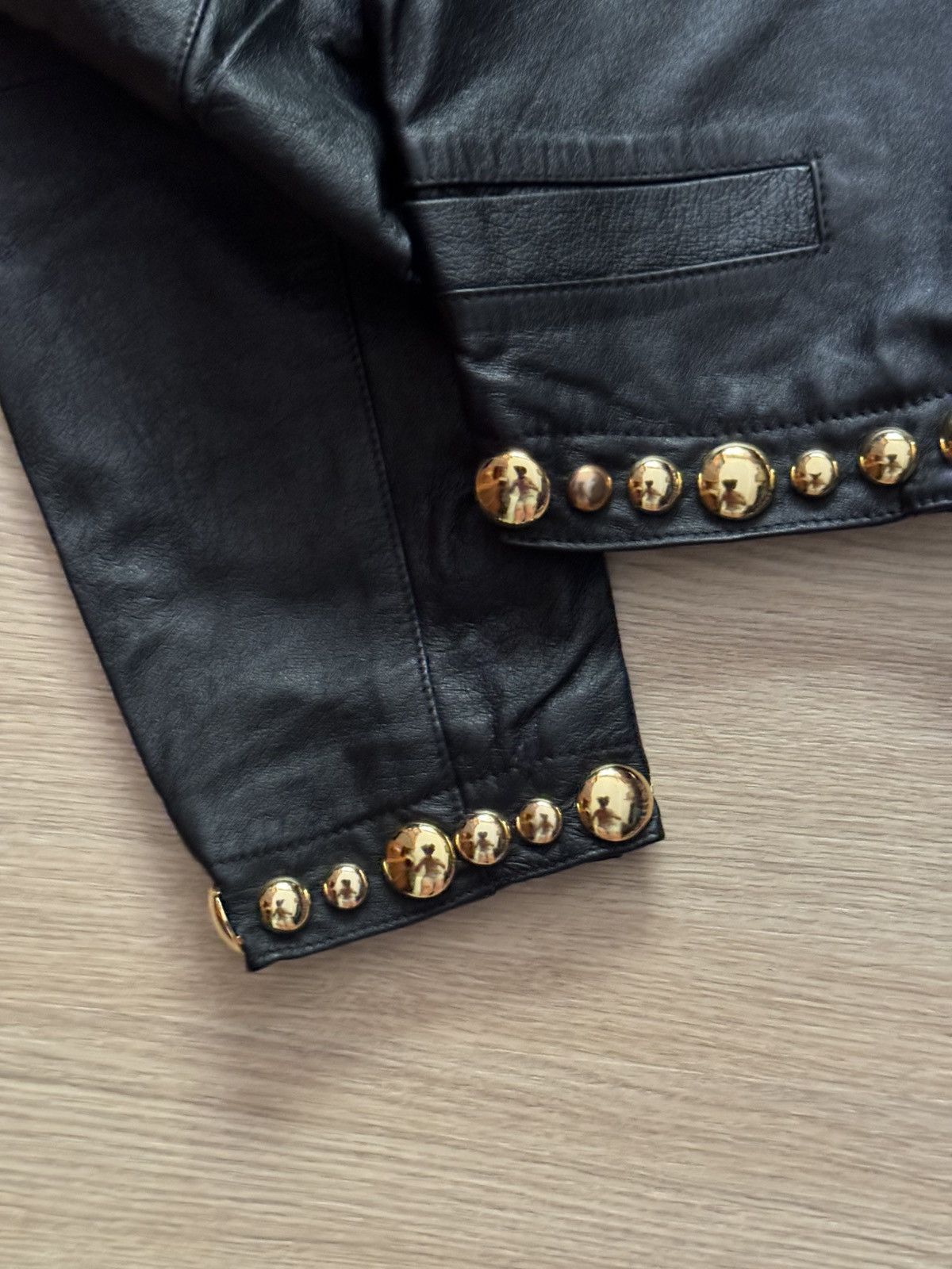 Genuine Leather Vintage 90’s Genuine Leather Women’s Couture Archival Jacket Size M / US 6-8 / IT 42-44 - 2 Thumbnail