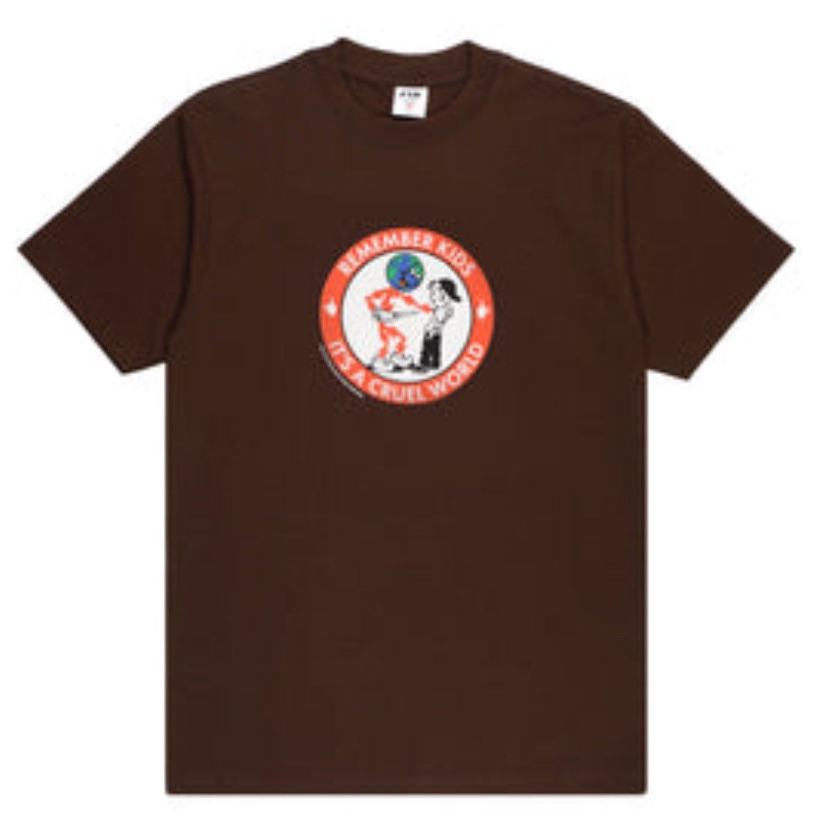 image of Fuck The Population Ftp Cruel World Tee Brown Size Xxl, Men's