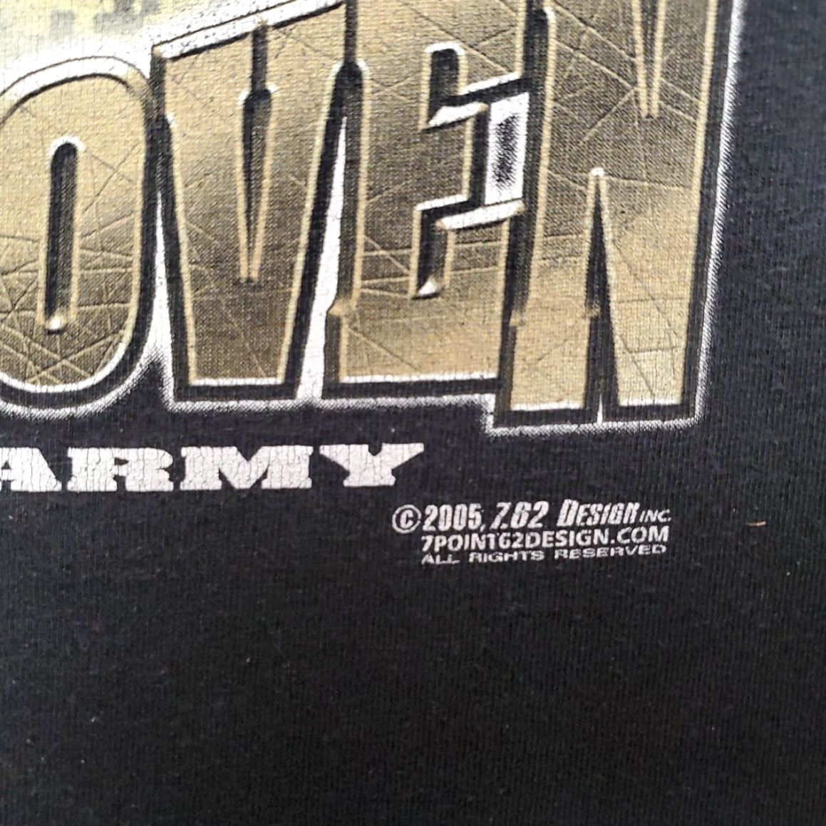 Vintage VTG US Army Shirt Mens M Black Crewneck Combat Proven Infantry 7.62 Design Y2K Mens Shirt Size US M / EU 48-50 / 2 - 6 Thumbnail