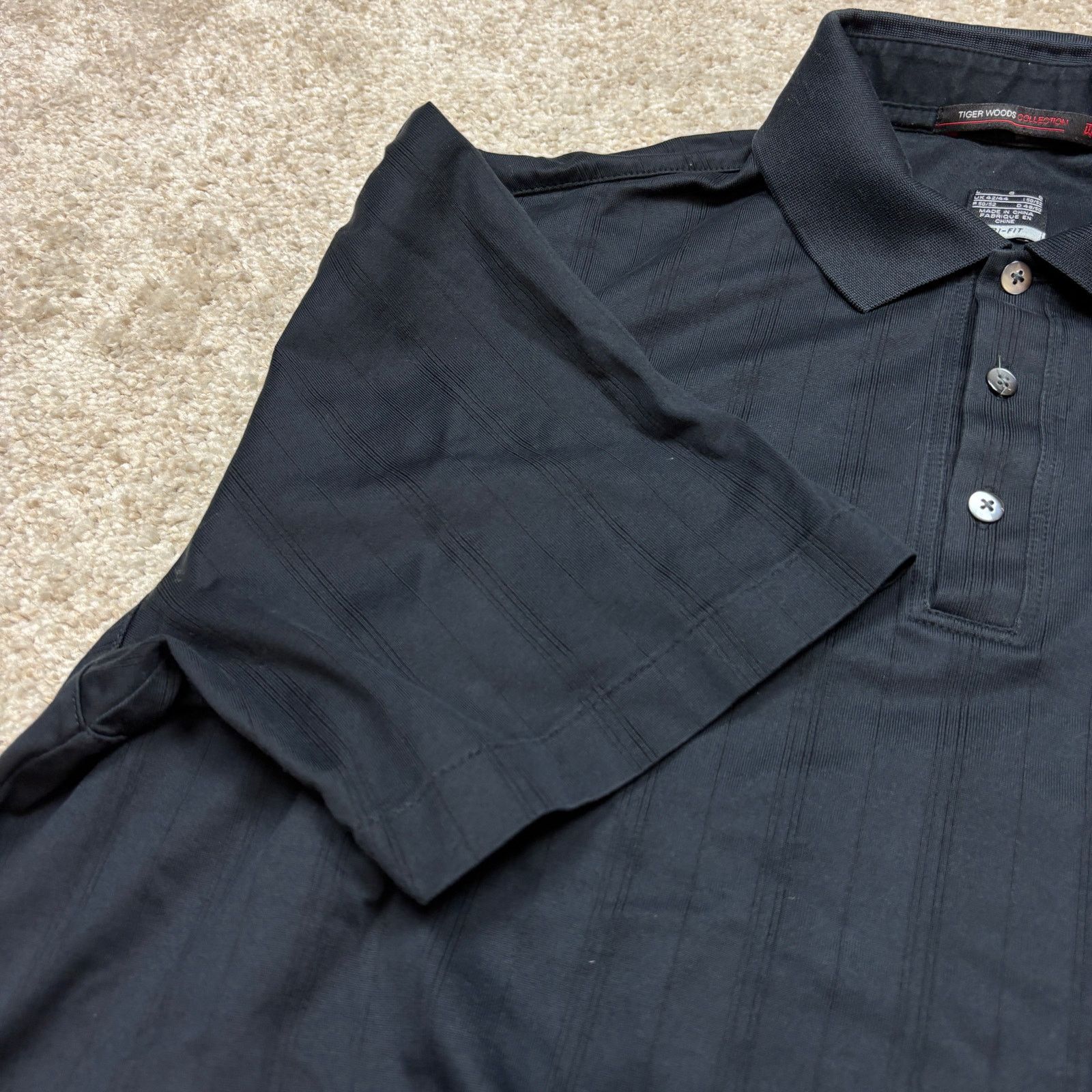 Nike × Tiger Woods Nike Tiger Woods Collection Striped Performance Polo Men's L Size US L / EU 52-54 / 3 - 10 Thumbnail